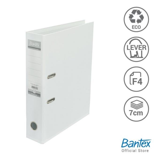 

Bantex Lever Arch File Ordner Plastic Folio 7cm White #1465 07