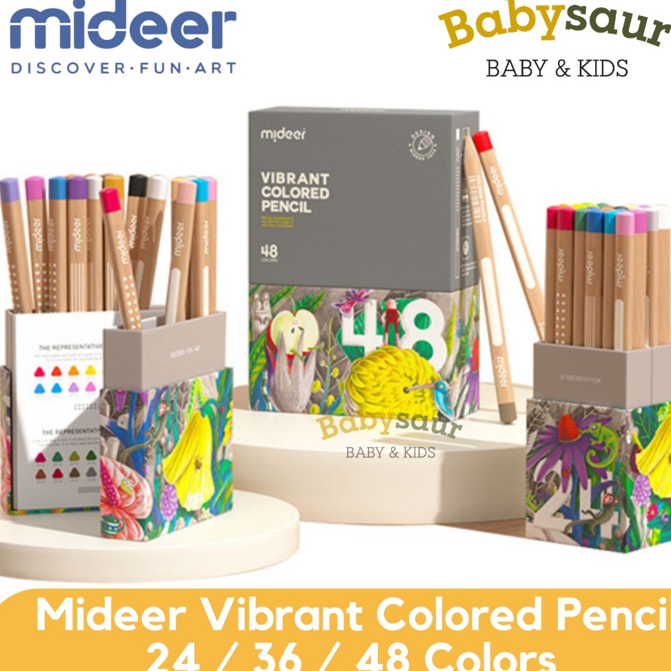 

Kekinian.. Mideer Premium Vibrant Color Pencil Pensil Warna Alat Mewarnai Anak TRQ