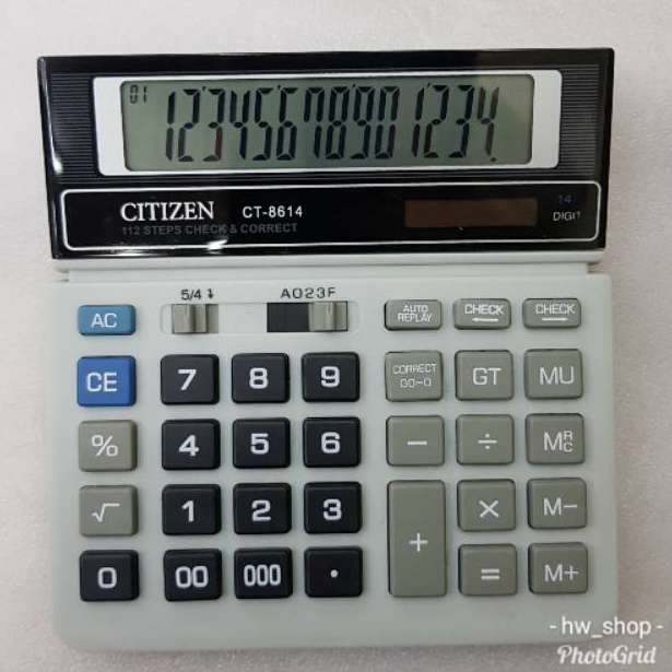 

Promo.. Kalkulator Citizen CT 8614 14 Digit Besar . Kalkulator 14 Digit 68
