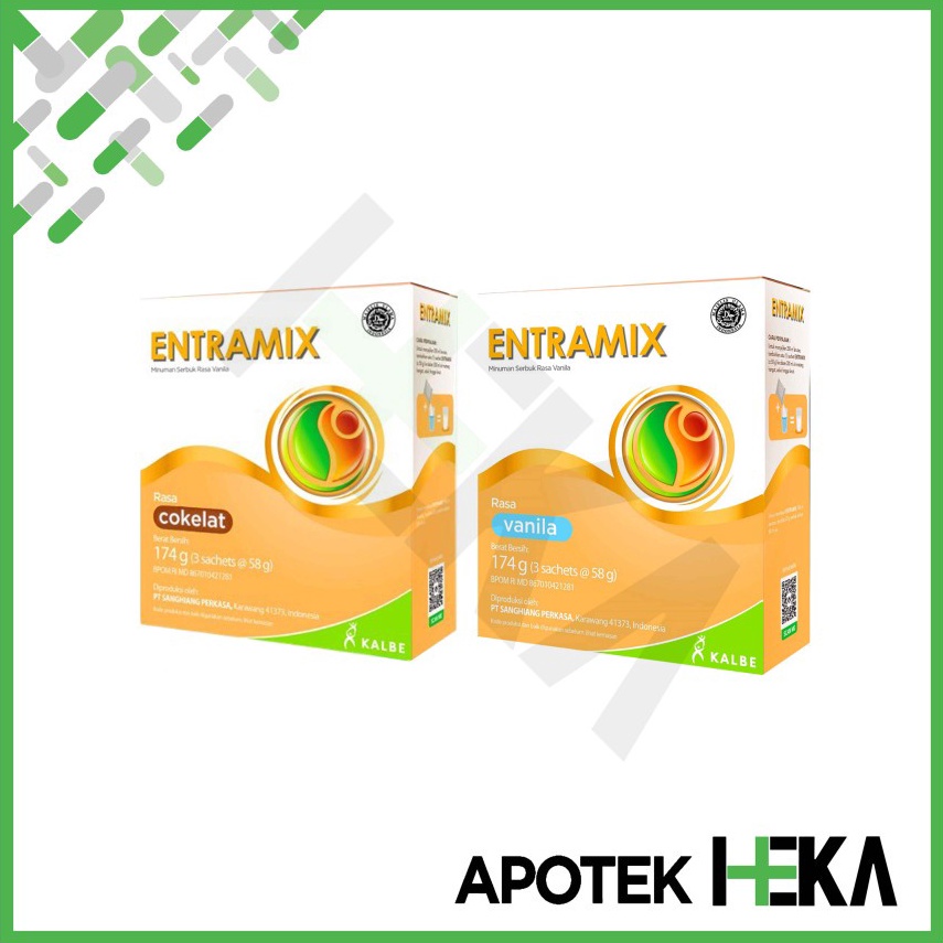 

Jual.. Entramix Vanila/Coklat 174 gram - Nutrisi Lengkap Dewasa (BANDUNG) HBD