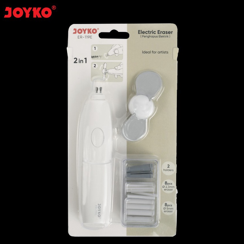 

Harga Murah.. Penghapus Elektrik / Electric Eraser Joyko ER-119E 2 in 1 KKQ