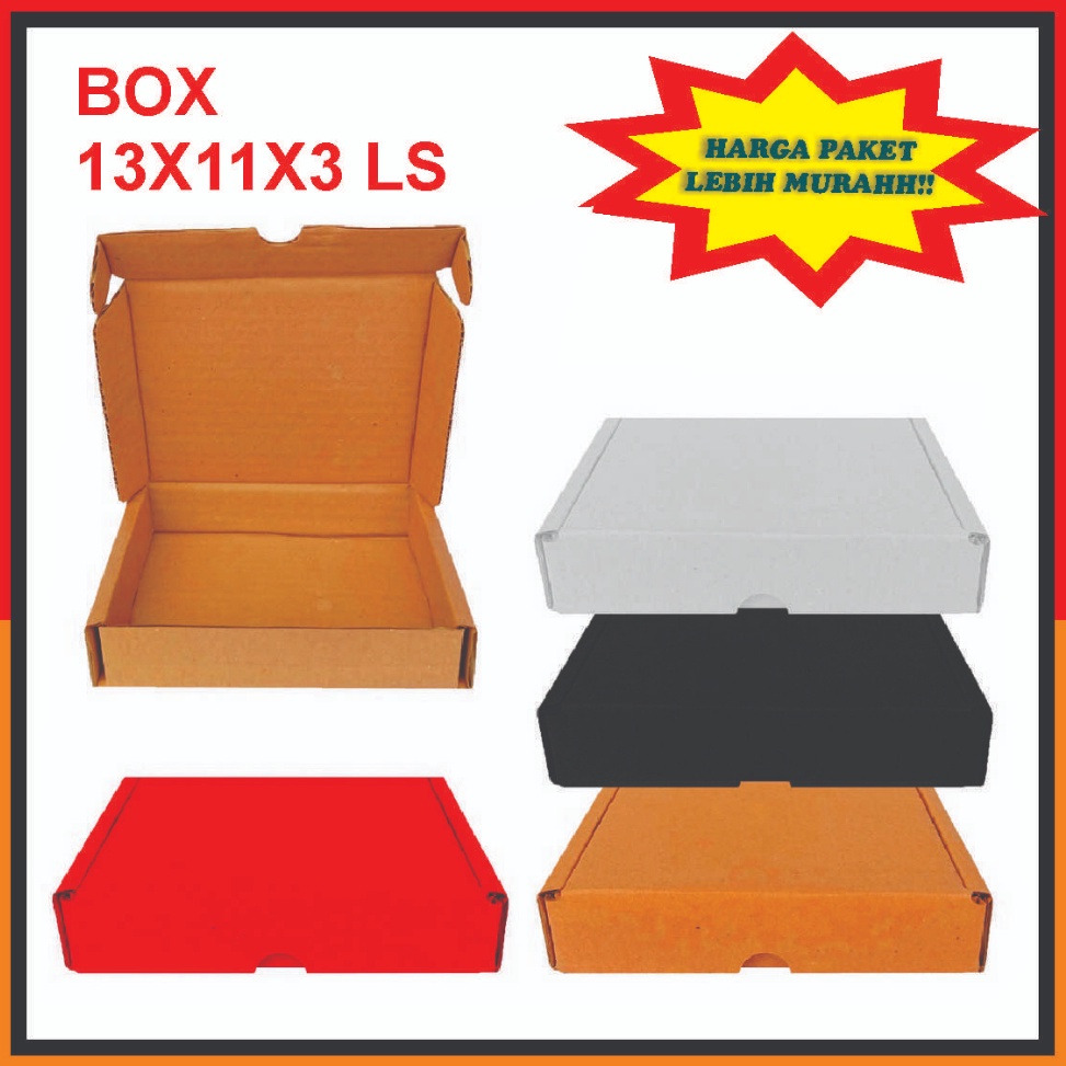 

Promo.. PAKET 50pcs Box 13x11x3 Cm//Box Dompet/Kardus Polos/Karton 94