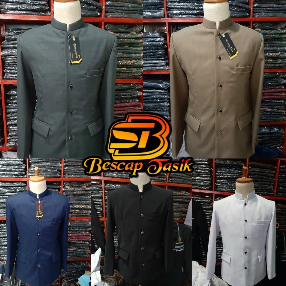 【Penjualan Terbaik】✅COD Jasko Polos Motif Saku Tutup Jas Koko Jasko Premium Jasko Original Jasko Tas