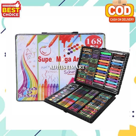 

Crayon Set Anak Pensil Warna Lengkap Alat Tulis Anak Tk Sd Alat Mewarnai Anak Perempuan Laki Laki Perlengkapan Menggambar Oil Pastel Warna Cerah Krayon Set Drawing Stationary Colouring Set Tidak Beracun Alat Melukis Non Wd Crayon Set 168Pcs / Krayon