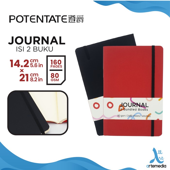 

Terlaris Potentate Journals 80Gsm 80Sheet 21X14Cm (2Pcs)