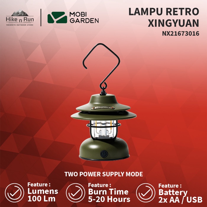 Terlaris Lampu Gantung Mobi Garden Nx21673016 Xingyuan Camping Retro Light