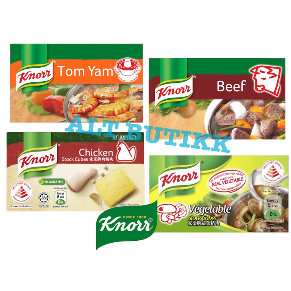 

Knorr Sto Cubes 60 Gr Chien Beef Tom Yum Vegetable 6 X 10 Gram Bumbu Kaldu