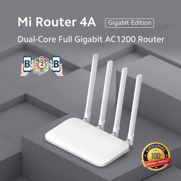 NEW SERIES MI WIFI ROUTER 4A GIGA VERSION - MI ROUTER ORIGINAL