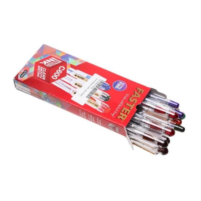 

Pulpen Bolpen Bolpoint Faster C600 0.7 Extra Fine Tip sellanorimart