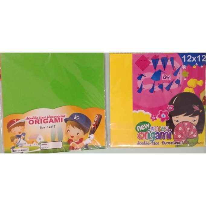 

Kertas Lipat Origami 2 Sisi Double Face 12 x 12 25 Lembar sellanorimart