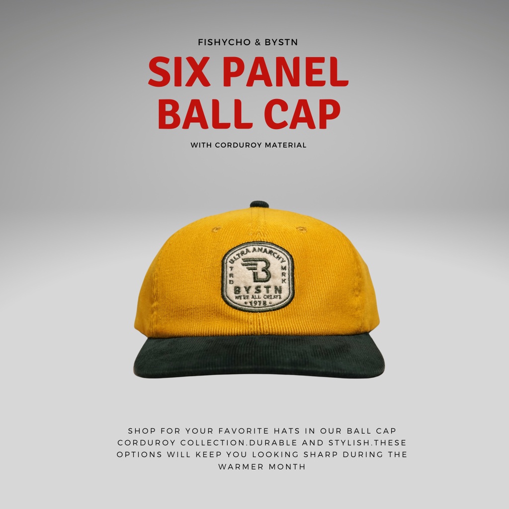 Bystn Hiro Corduroy Twotone Six Panel Ball Cap