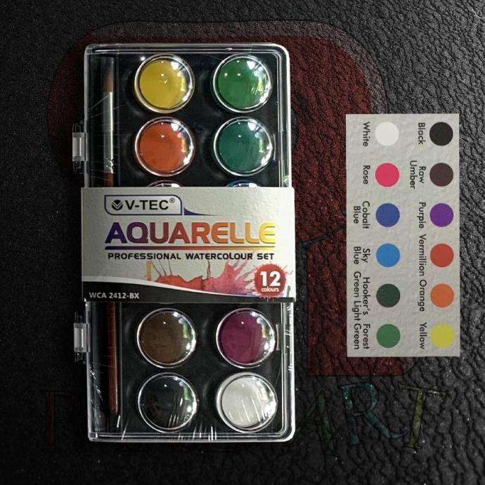 

Cat Air V-TEC Aquarelle 12 / 24 / 36 Warna