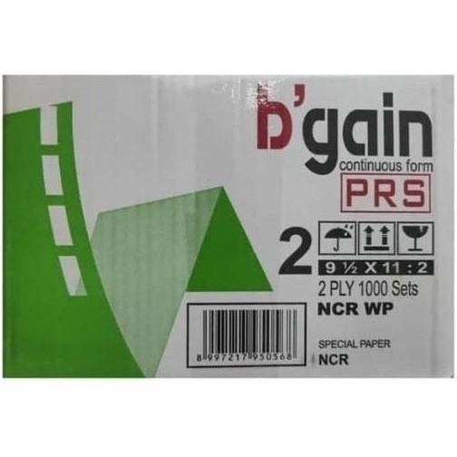 

CONTINUOUS FORM 9,5X11:2 PRS BGAIN 2 PLY 1000 SETS sellanorimart