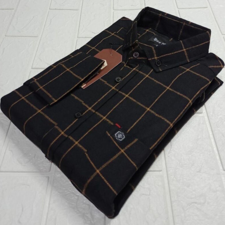 ⇡ [TERLARIS] Kemeja flanel lengan panjang premium kualitas distro, Kemeja flanel pria premium lengan