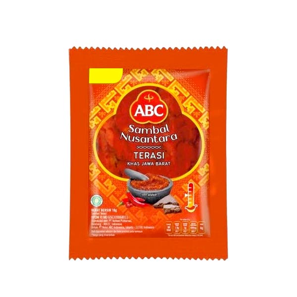 

ABC SAMBAL EXTRA TERASI 10 PCS X 18 GR - SAUS SAMBAL