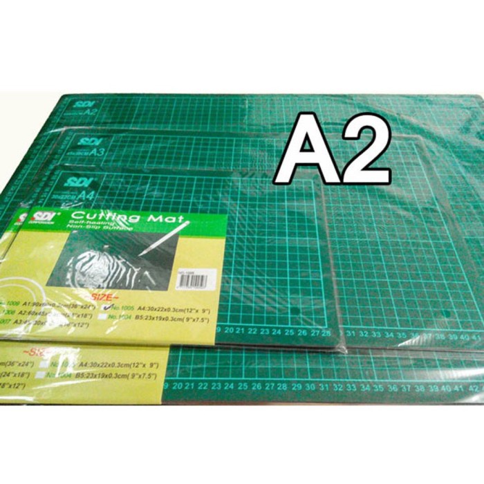 

Terlaris Laris Tempat Potong Kertas Cutting Mat Pad Sdi Ukuran A2 Size Murah Be