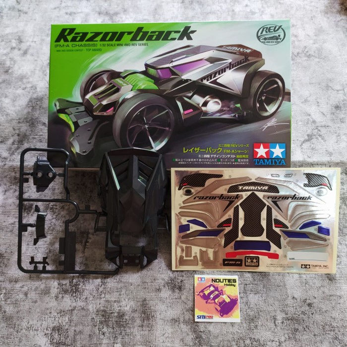 DISKON SPESIAL BODY RAZORBACK CHASSIS FM-A ORIGINAL TAMIYA TERLARIS