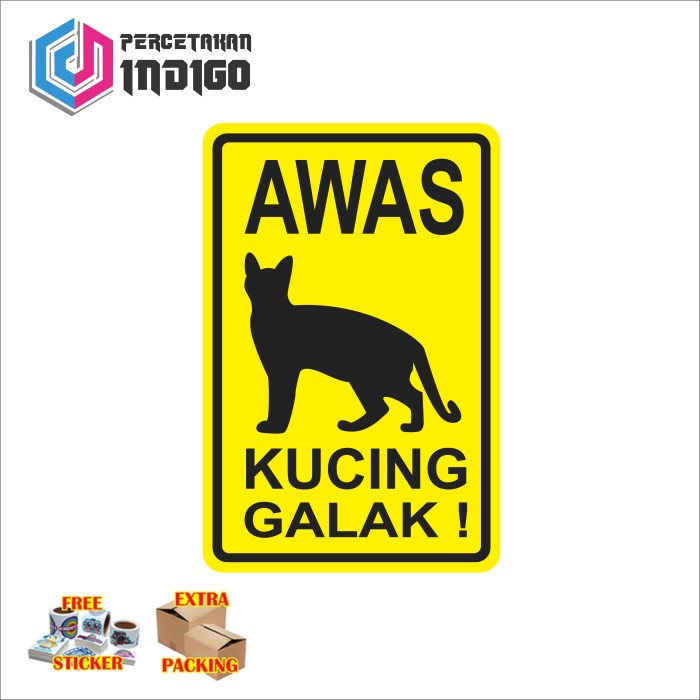 

Terlaris Plat Alumunium Rambu Rambu Awas Kucing Galak