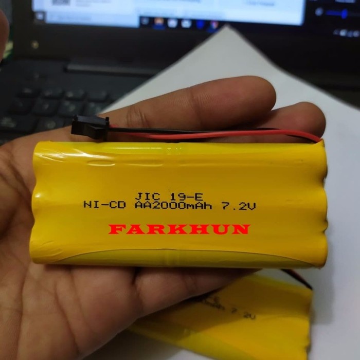 FLASH SALE BATTERY CAS ISI 6 RC AA 2000 MAH 7.2V BATERAI NICD 2000MAH SOKET MOBIL TERLARIS