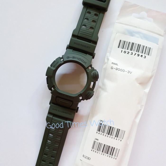 DISKON SPESIAL PAKET STRAP BEZEL G-SHOCK G-9000-3V / G-9000 CASIO ORIGINAL TERBARU