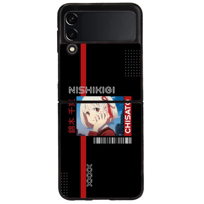 Case Casing Softcase Hardcase Samsung Galaxy Z Flip 3 4 Z Fold 3 4 Nishikigi Chisato AO0101