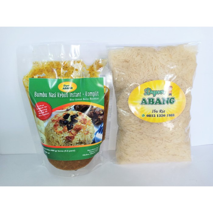

Paket Bumbu Instant - Komplit + Beras Basmati