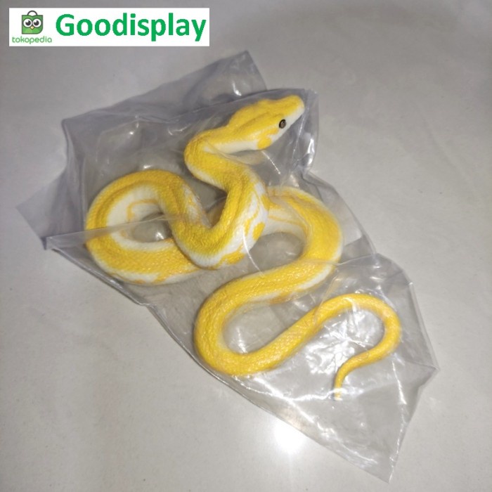 PROMO MAINAN PAJANGAN HEWAN ULAR BOA ALBINO PITON SNAKE TERMURAH