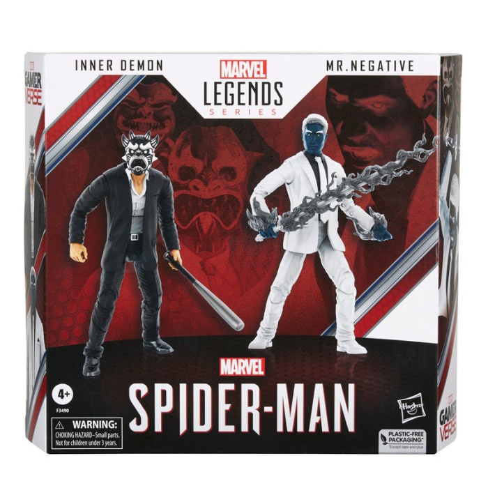 Marvel Legends Spider Man Gamerverse Inner Demon and Mr. Negative