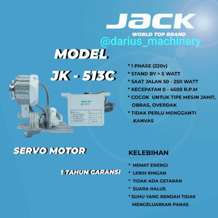 Terlaris Dinamo Servo Jack Jk-513C/Dinamo Jahit Jack Servo Motor/Dinamo Servo