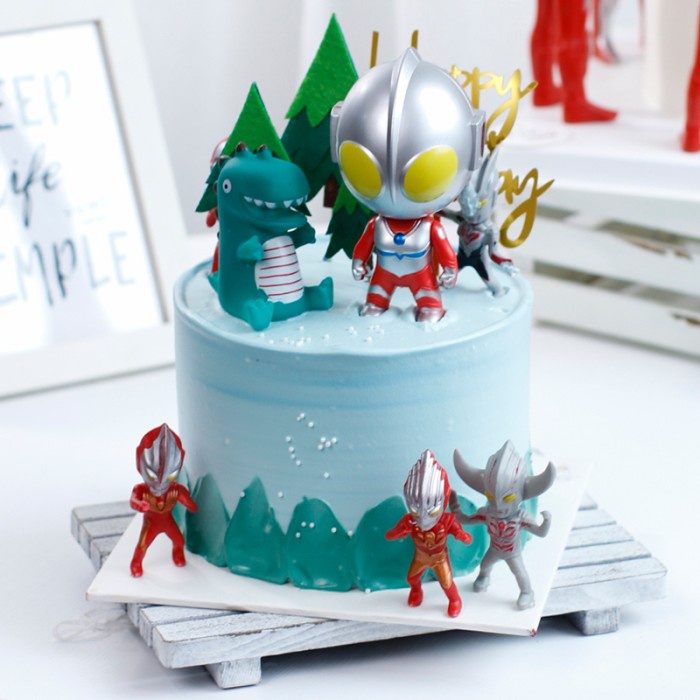 Terlaris Cake Topper Ultraman Suprise/ Hiasan Kue Ultraman Kelapa Besar Lucu