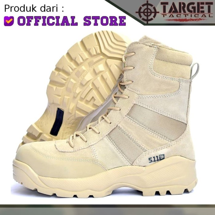 Terlaris Sepatu Tactical 5.11 511 8" Original Import Ykk Sepatu Pdl Tni Polri