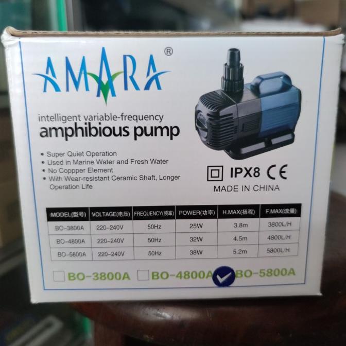 Pompa Celup Kolam Aquarium Amphibious Pump Sobo Bo 5800 A