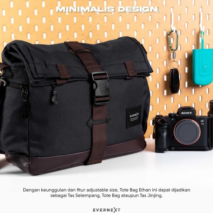 TAS SELEMPANG LAPTOP KAMERA WATERPROOF TOTE BAG TAS SELEMPANG PREMUM