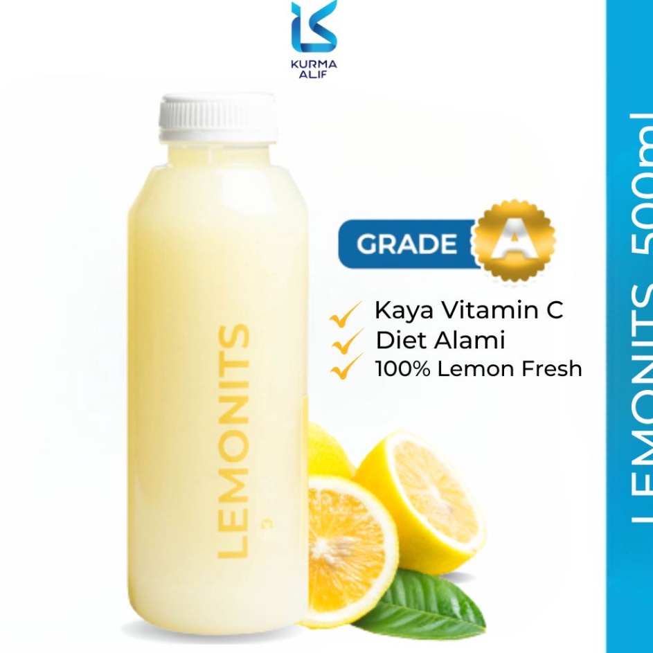 

>XG34448< Sari Lemon Asli Lemonits 500 ml Original Minuman Diet Alami Detox Sehat