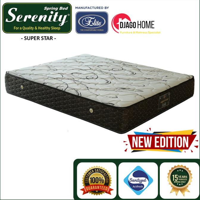 Kasur Spring Bed Serenity SUPER STAR Size 90x200