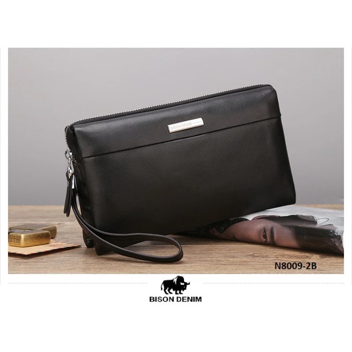 Bison Denim-Handbag Pria / Clutch Bag Mewah (Bison N8009-2B) -Pollyshope