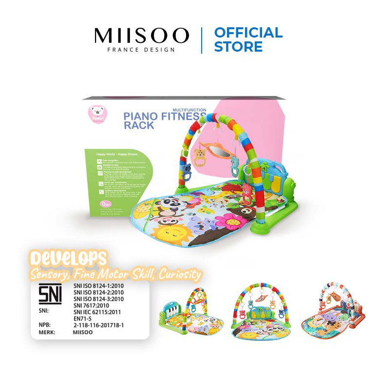 STOK TERBATAS. MIISOO PEDAL PIANO FITNESS RACK Baby Musical Playgym Bayi Kerincingan Baby Gym babygy