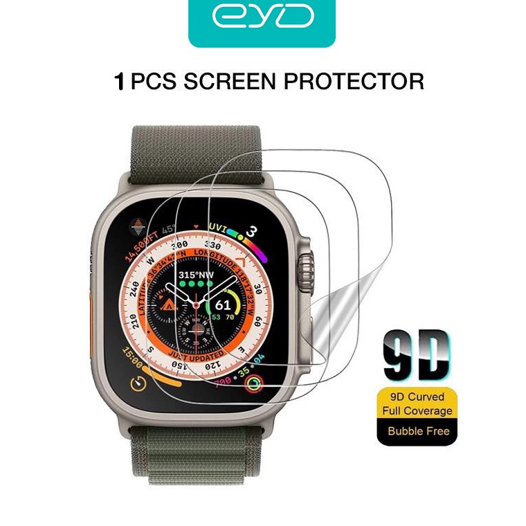 Get It Now EYD APPLE WATCH Hydrogel Film Transparent Soft Screen Protector iWatch 7 41mm 45mm S1~S6 