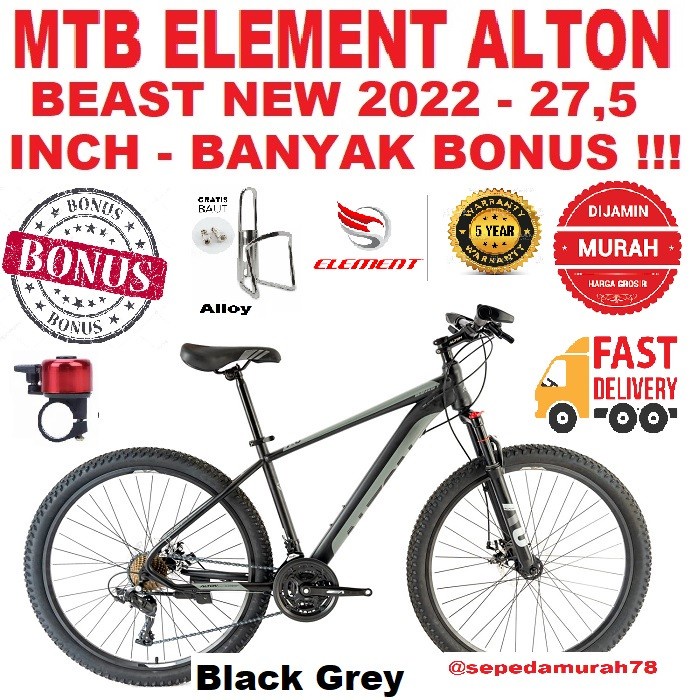 Terlaris Mtb 27.5 Inch Alton Beast 1.0 Cakram By Element Bike