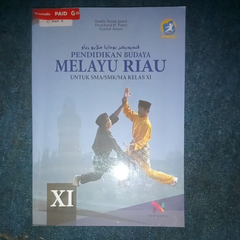 buku pendidikan budaya melayu riau (bmr) kelas 11/XI