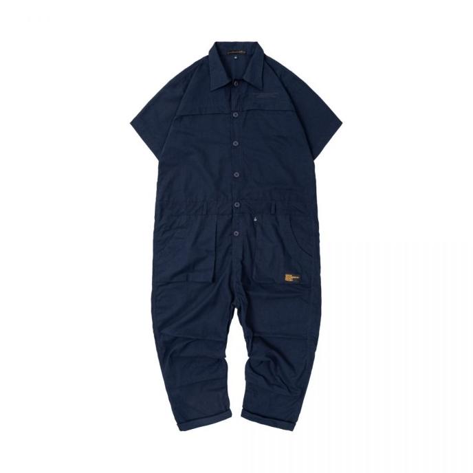 Ready COD  SSST Coverall Shortsleeve Jumpsuit Navy