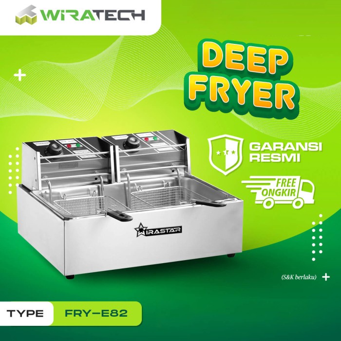 Best Seller Deep Fryer Elektrik Thermostat 2 Tank - Deep Fryer Elektrik E82
