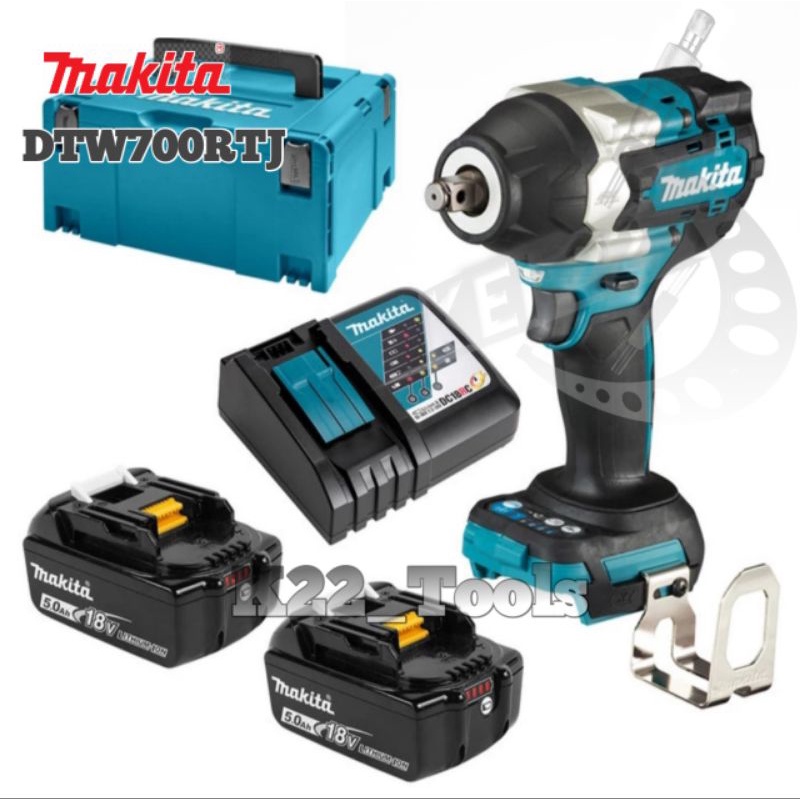 MESIN PEMBUKA BAUT BATERAI MAKITA DTW 700RTJ / MAKITA DTW700RTJ IMPACT WRANCH CORDLESS