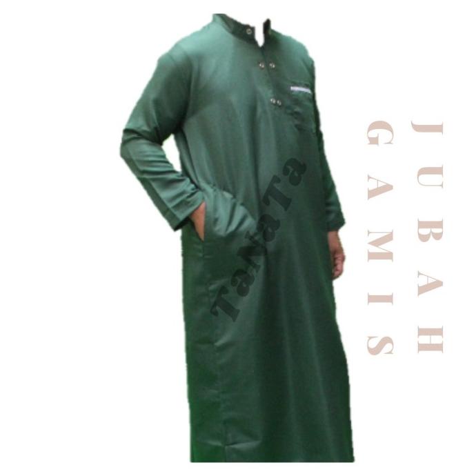 JUBAH GAMIS PRIA REMAJA HINGGA DEWASA BAHAN BALOTELI ADEM WARNA HIJAU