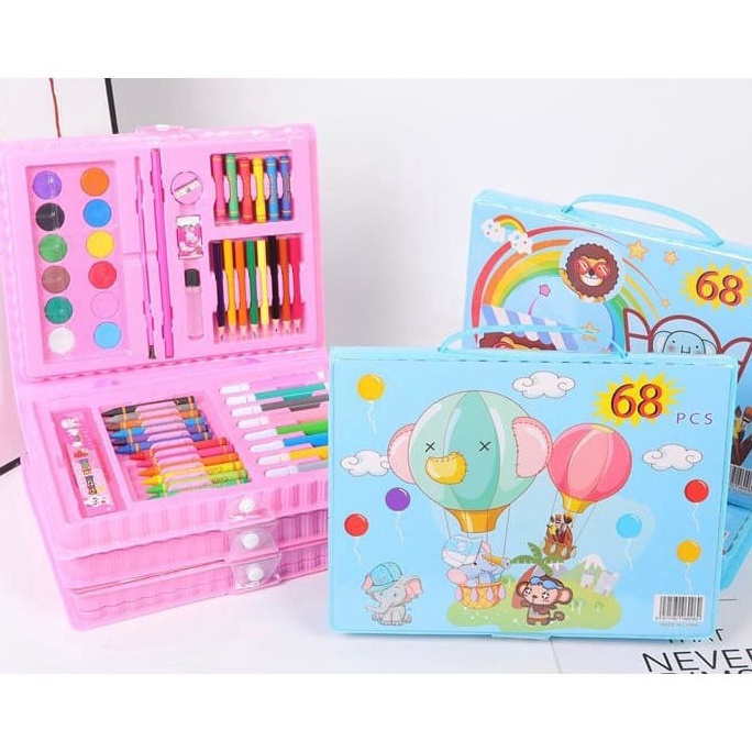 

Super Murah Crayon Set 68pcs / Krayon Mewarnai Anak 68pcs / Pensil Warna Set 68pcs