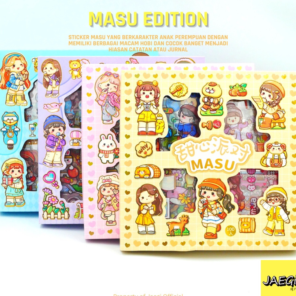 

Promo JAEGi - Premium Waterproof Books Sticker Masu Edition 100 Lembar Per Box