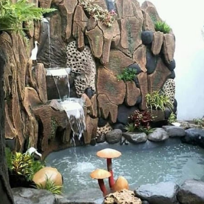 DISKON SPESIAL MENERIMA PEMBUATAN TAMAN TEBING AIR TERJUN 24 TERMURAH