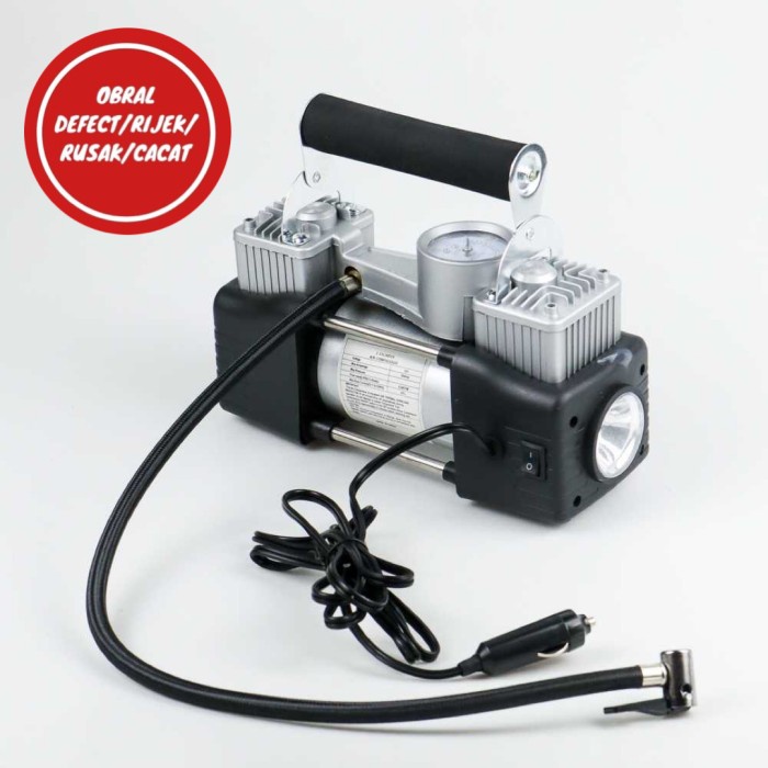 Pompa Ban Compressor Double Cylinder 12V 150 PSI - 628-4X4
