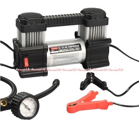 Coido Air Compressor Pompa Ban Mobil Dua Slinder Dengan Lampu Led