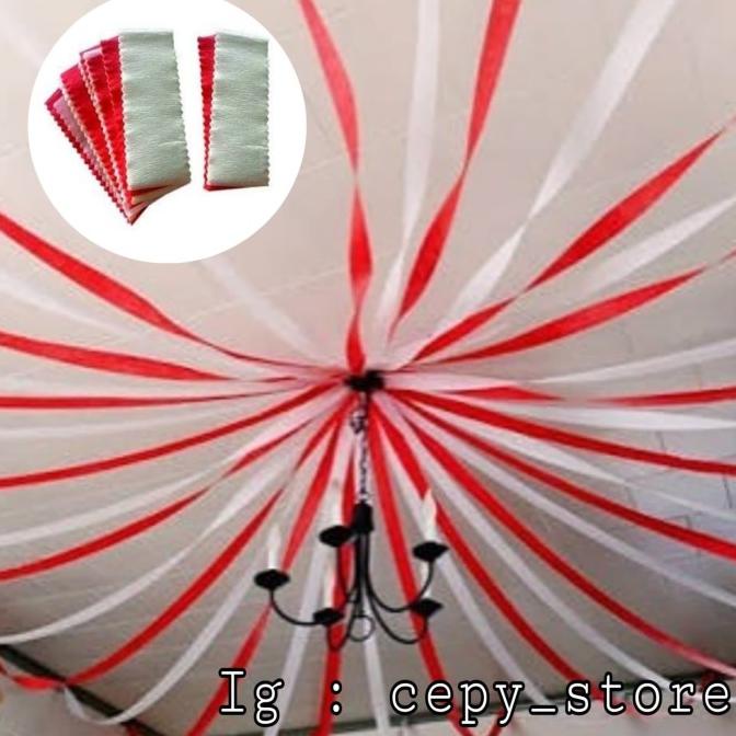 

Kertas Krep / Kertas Krep Potong Merah Putih/ Kertas Krep Dirgahayu RI